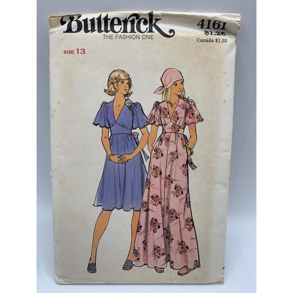 Butterick Junior Girls Dress Sewing Pattern sz 13 4161 - uncut - Picture 1 of 2